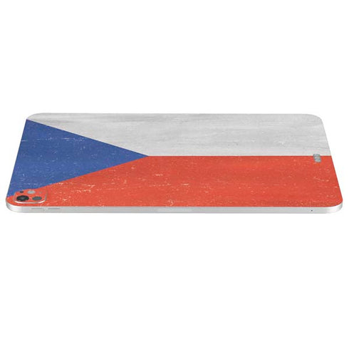 Czech Republic Flag Distressed iPad Pro 13in M4 (2024) Skin